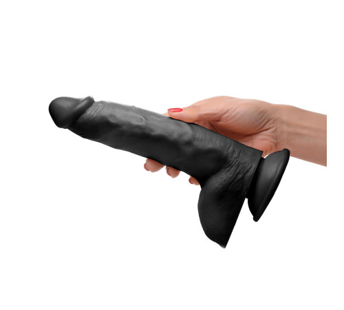 Черный фаллоимитатор Beefy Brad 9’’ Dildo with Balls - 22,4 см. Черный фаллоимитатор Beefy Brad 9’’ Dildo with Balls - 22,4 см.