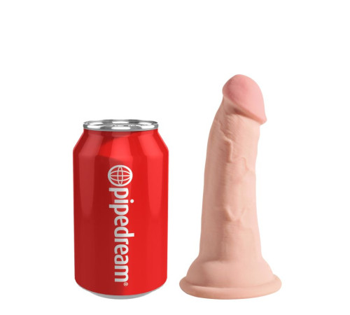 Телесный фаллоимитатор на присоске 5  Triple Density Cock - 15,24 см.