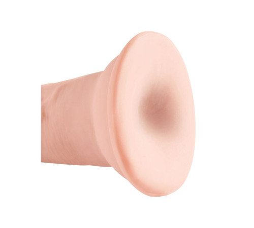 Телесный фаллоимитатор на присоске 5  Triple Density Cock - 15,24 см.