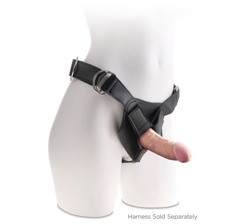 Телесный фаллоимитатор на присоске 6  Triple Density Cock - 18,4 см.