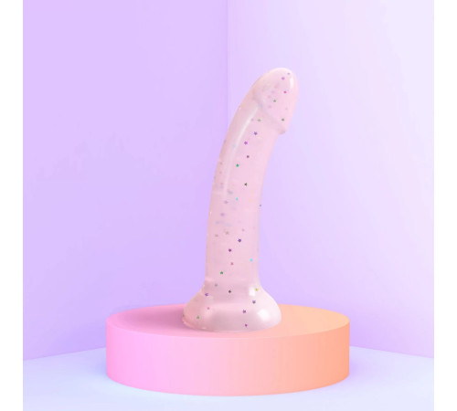 Фаллоимитатор из жидкого силикона Dildolls Starlight - 17,6 см.