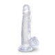 Заказать Прозрачный фаллоимитатор 7 Cock with Balls - 20,3 см.