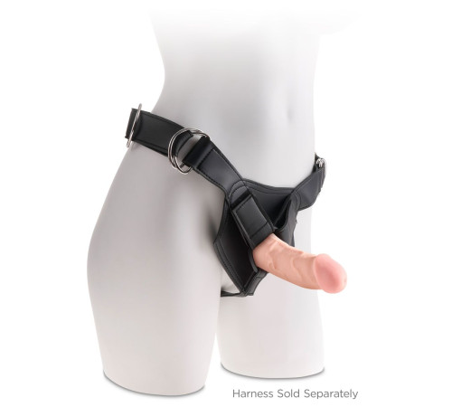 Телесный фаллоимитатор на присоске 5  Triple Density Cock - 15,24 см.