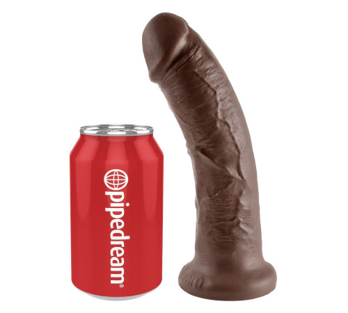 Коричневый фаллоимитатор 8  Cock - 20,3 см.