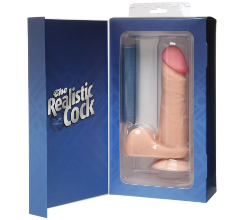 Реалистичный фаллоимитатор The Realistic Cock ULTRASKYN 6” на присоске - 17,3 см.