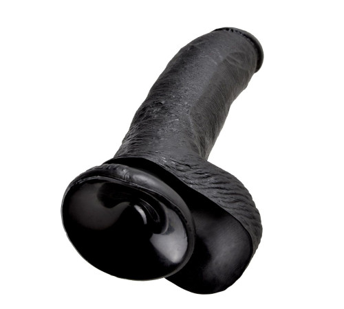 Чёрный фаллоимитатор 9 Cock with Balls - 22,9 см. Чёрный фаллоимитатор 9 Cock with Balls - 22,9 см.