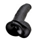 Чёрный фаллоимитатор 9 Cock with Balls - 22,9 см.