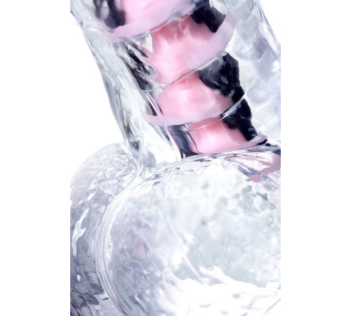 Прозрачный гибкий фаллоимитатор Paret - 18 см.