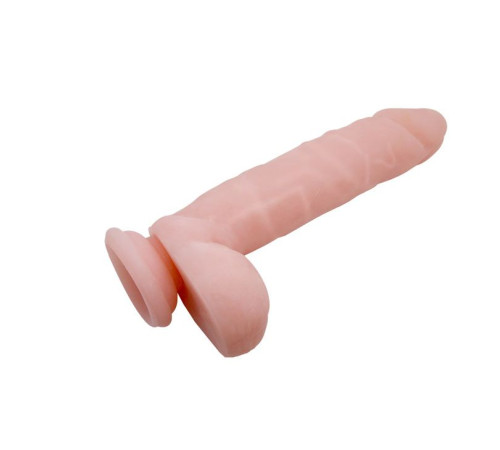 Телесный фаллоимитатор с присоской Super Dildo - 21 см.