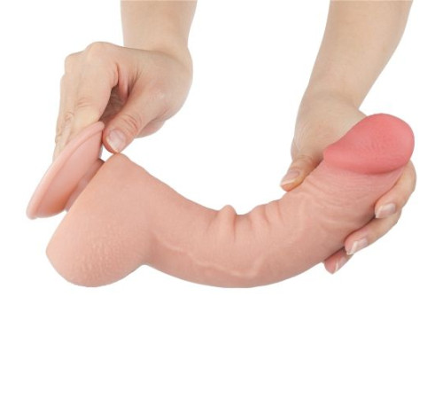 Телесный фаллоимитатор 9.5 Sliding Skin Dual Layer Dong - 24 см. Телесный фаллоимитатор 9.5 Sliding Skin Dual Layer Dong - 24 см.