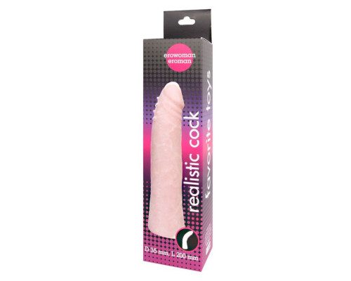 Заказать Гнущийся фаллоимитатор телесного цвета Realistic Cock - 20 см.