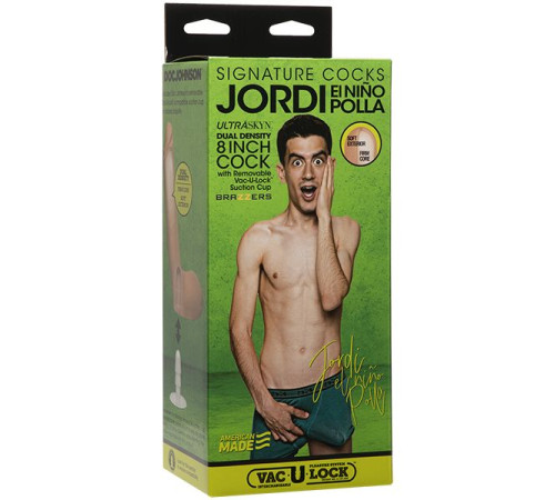 Телесный фаллоимитатор Jordi El Niño Polla со съемной присоской - 21 см.