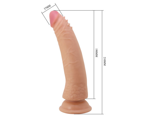 Заказать Телесный фаллоимитатор с эффектом скользящей кожи Kable - 21 см. Заказать Телесный фаллоимитатор с эффектом скользящей кожи Kable - 21 см.