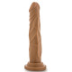 Заказать Кофейный фаллоимитатор без мошонки Dr. Skin Realistic Cock Basic 7.5 - 19 см.