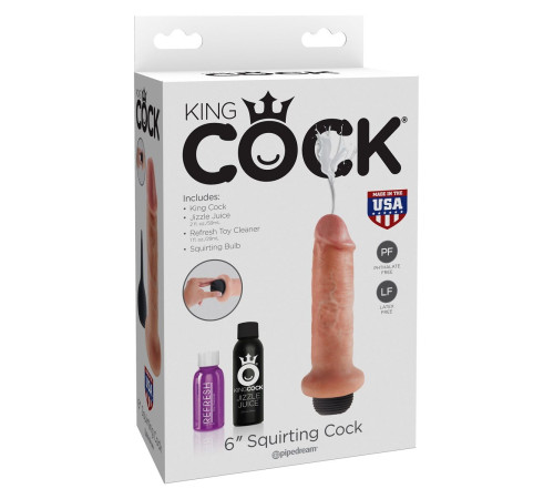 Фаллоимитатор с имитацией семяизвержения 6 Squirting Cock - 17,8 см. Фаллоимитатор с имитацией семяизвержения 6 Squirting Cock - 17,8 см.