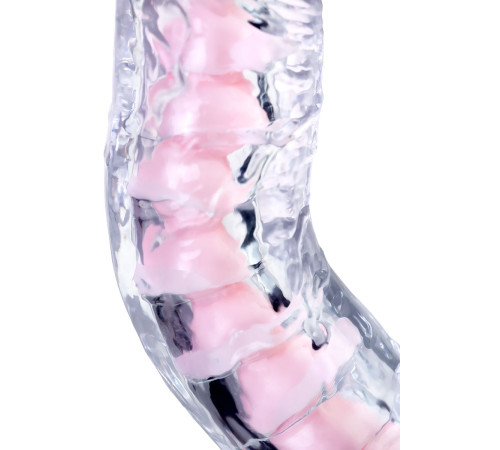 Прозрачный гибкий фаллоимитатор Paret - 18 см.