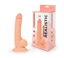 Реалистичный телесный фаллоимитатор Erowoman - 19,5 см.