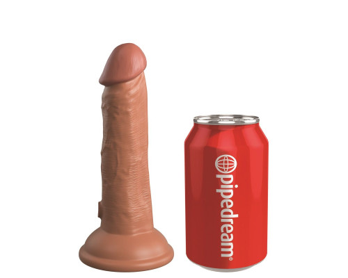 Заказать Кофейный фаллоимитатор 6  Silicone Dual Density Cock - 17 см.
