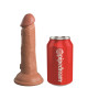 Заказать Кофейный фаллоимитатор 6  Silicone Dual Density Cock - 17 см.