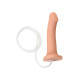 Заказать Телесный фаллос с имитацией эякуляции Silicon Cum Dildo L - 19,6 см.