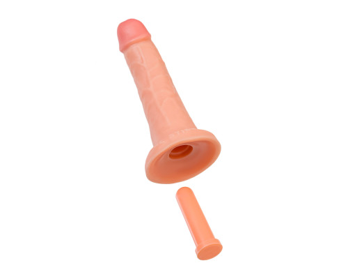 Заказать Телесный реалистичный фаллоимитатор RealStick CALIBER - 20 см.