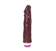 Вибратор Realistic Cock Vibe коричневого цвета - 21 см.