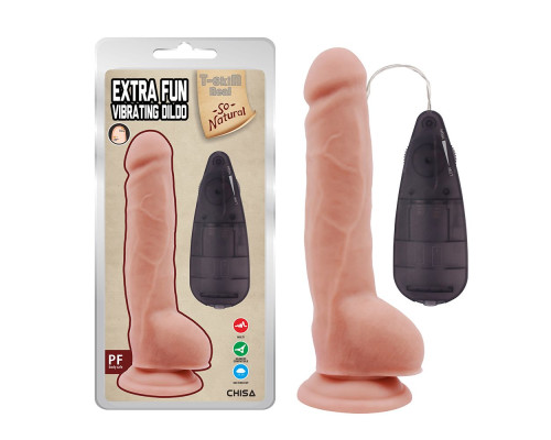 Заказать Телесный вибратор с мошонкой на присоске Extra Fun Vibrating Dildo - 23,5 см. Заказать Телесный вибратор с мошонкой на присоске Extra Fun Vibrating Dildo - 23,5 см.