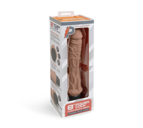 Кофейный вибратор-реалистик 8 Girthy Realistic Vibrator - 24,5 см. Кофейный вибратор-реалистик 8 Girthy Realistic Vibrator - 24,5 см.