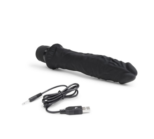 Черный вибратор-реалистик 8 Girthy Realistic Vibrator - 24,5 см. Черный вибратор-реалистик 8 Girthy Realistic Vibrator - 24,5 см.