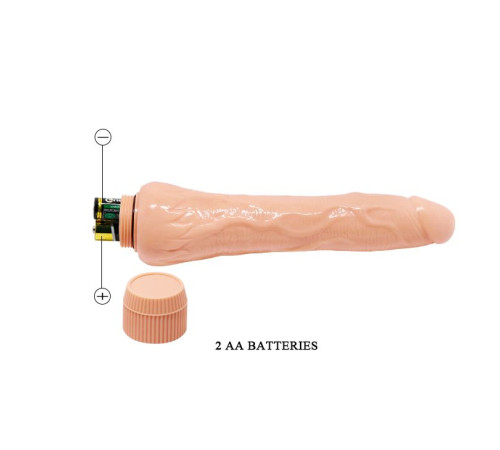 Телесный вибратор-реалистик Dryad - 25 см.