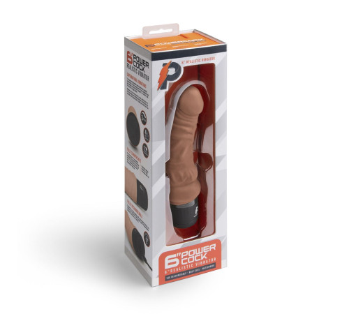 Кофейный вибратор-реалистик 6 Realistic Vibrator - 17 см. Кофейный вибратор-реалистик 6 Realistic Vibrator - 17 см.