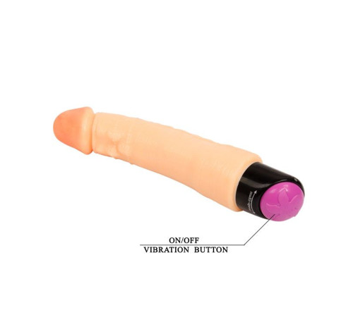 Вибромассажер-реалистик с гибким хребтом - 20 см.