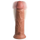 Заказать Карамельный вибратор-реалистик 8 Vibrating Silicone Dual Density Cock - 22 см.