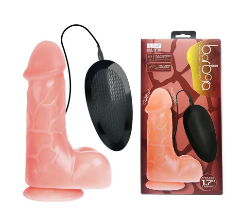 Телесный вибратор-реалистик Barbara - 17,5 см.