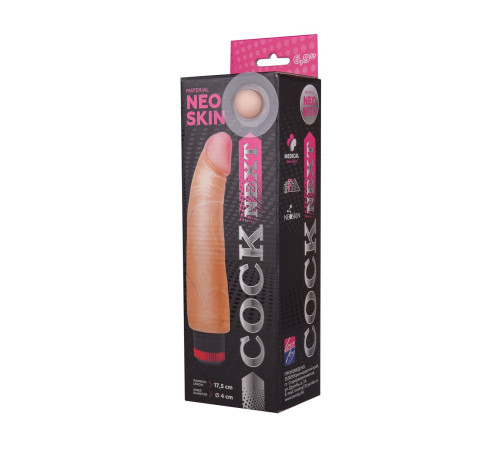Телесный вибромассажёр COCK NEXT 6  - 17,5 см.