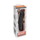 Заказать Черный вибратор-реалистик 6.5 Girthy Realistic Vibrator - 19 см.