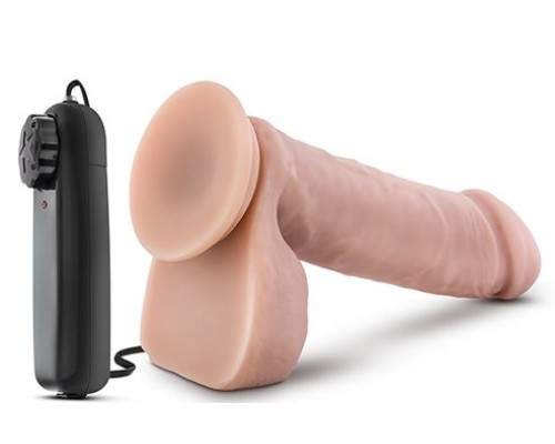 Заказать Телесный вибратор THE GOALIE 8INCH DILDO  - 20,3 см.