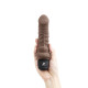 Заказать Коричневый вибратор-реалистик 6 Realistic Vibrator - 17 см.