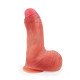 Телесный силиконовый вибратор-реалистик - 16,5 см.