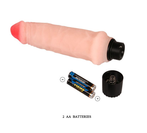 Вибратор телесного цвета  Realistic Cock Vibe - 15,5 см.