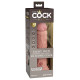 Заказать Телесный вибратор-реалистик 8 Vibrating Silicone Dual Density Cock - 22 см.
