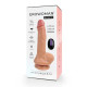 Заказать Телесный реалистичный вибратор Erowoman - 21 см.