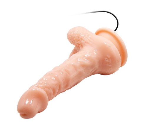 Вибромассажер-реалистик на присоске - 17 см.