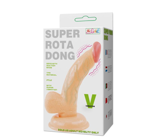 Вибромассажер-реалистик на присоске - 15,5 см.