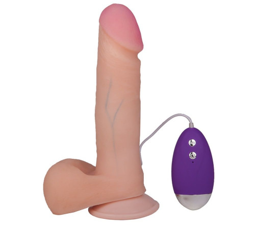 Телесный вибромассажёр-реалистик BEST COCK 6  - 19 см.