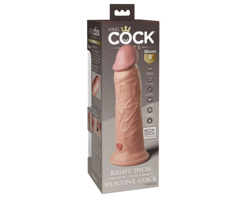 Заказать Телесный вибратор-реалистик 8 Vibrating Silicone Dual Density Cock - 22 см. Заказать Телесный вибратор-реалистик 8 Vibrating Silicone Dual Density Cock - 22 см.