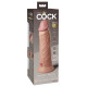 Заказать Телесный вибратор-реалистик 8 Vibrating Silicone Dual Density Cock - 22 см.