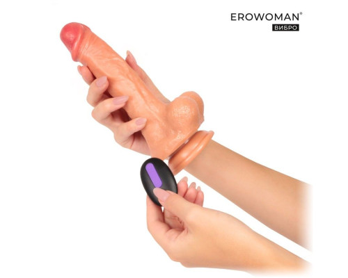 Заказать Телесный реалистичный вибратор Erowoman - 21 см. Заказать Телесный реалистичный вибратор Erowoman - 21 см.
