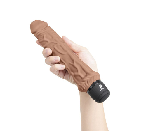 Кофейный вибратор-реалистик 8 Girthy Realistic Vibrator - 24,5 см. Кофейный вибратор-реалистик 8 Girthy Realistic Vibrator - 24,5 см.