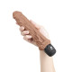 Заказать Кофейный вибратор-реалистик 8 Girthy Realistic Vibrator - 24,5 см.